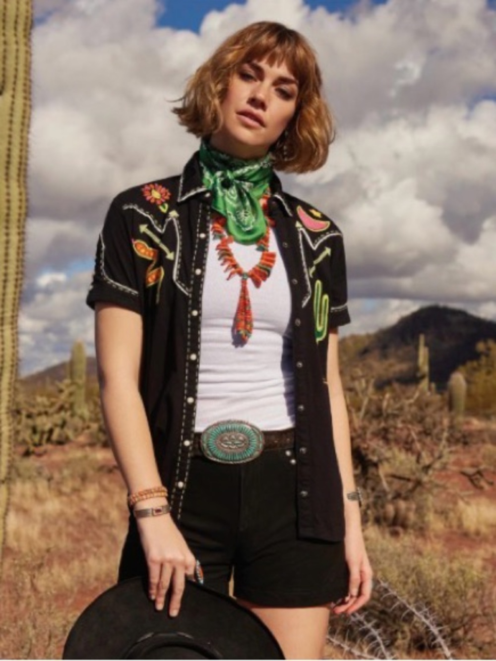 Double D Ranch Rattlesnake Ravine pearl snap jacket top cactus coyote RTL $395 L